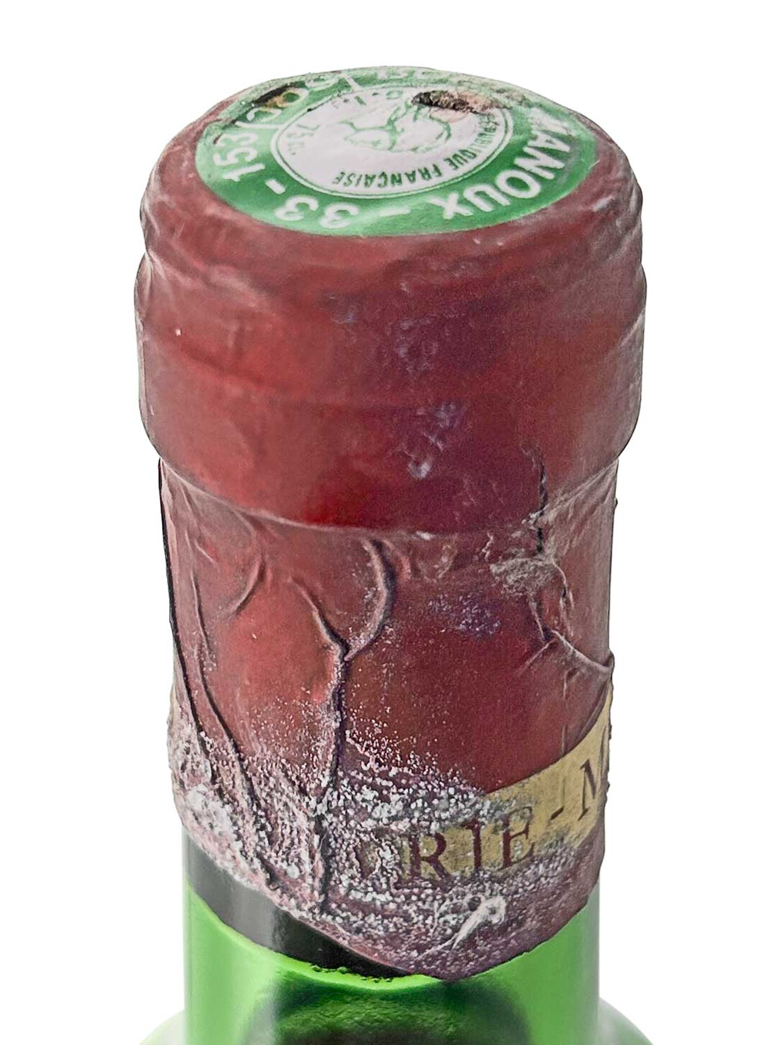 Kapsel einer Weinflasche von Chateau Batailley 1980