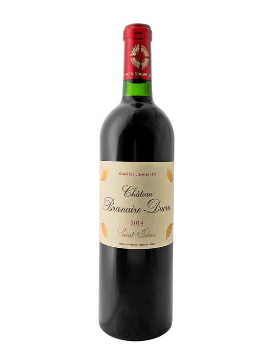 Eine Weinflasche von Chateau Branaire Ducru 2014