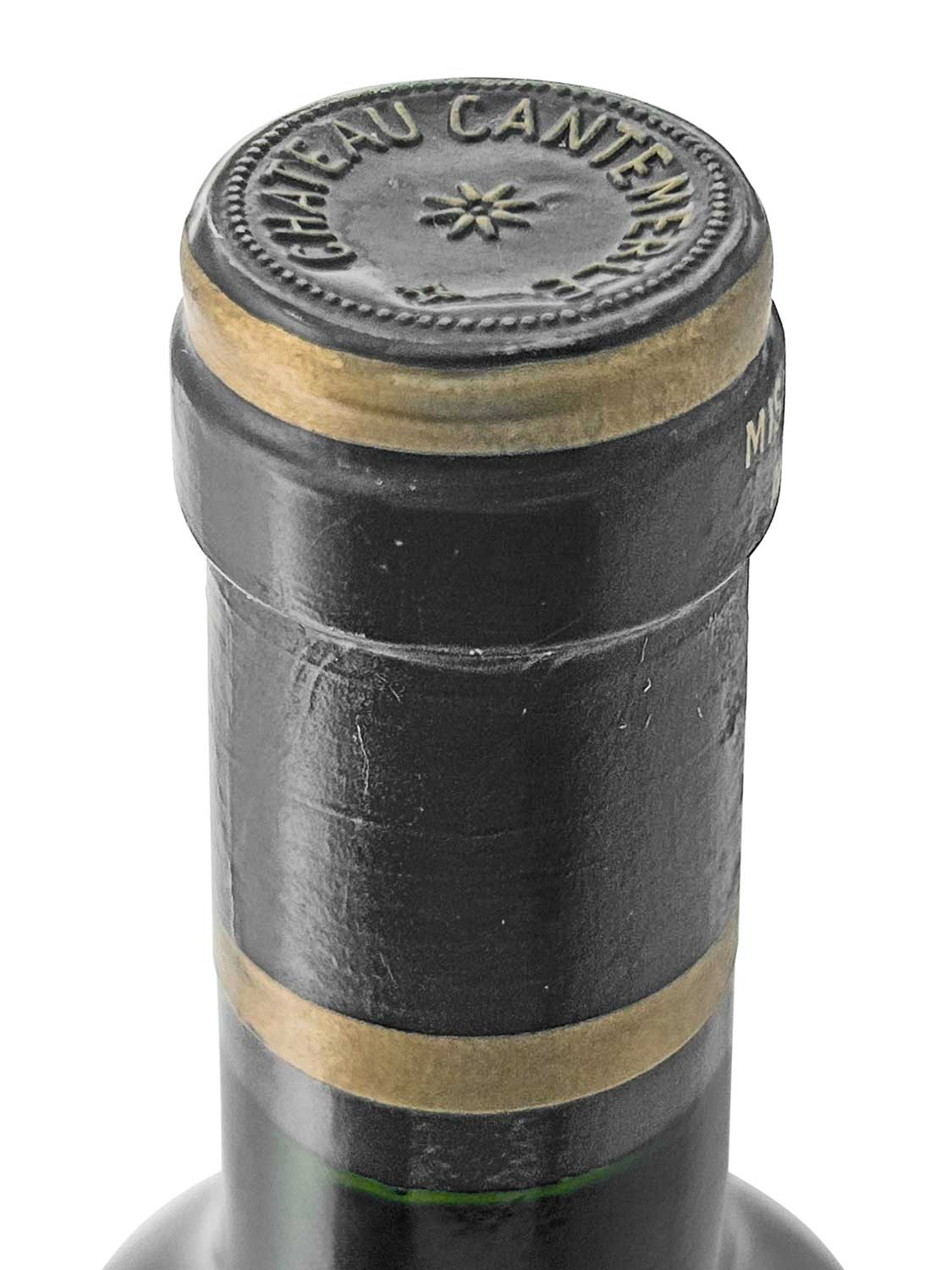 Kapsel einer Weinflasche von Chateau Cantemerle 1979