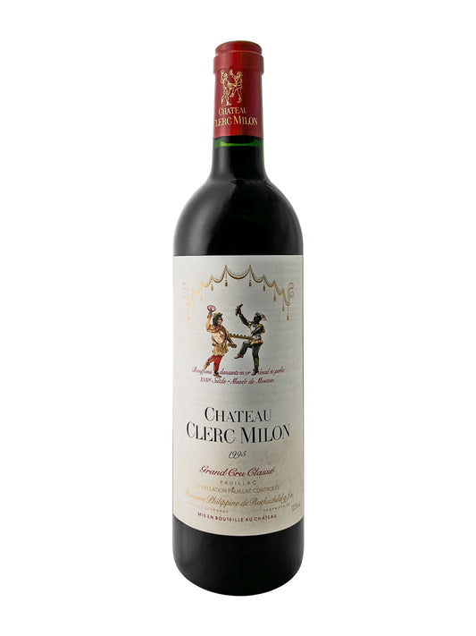 Eine Weinflasche von Chateau Clerc Milon 1995