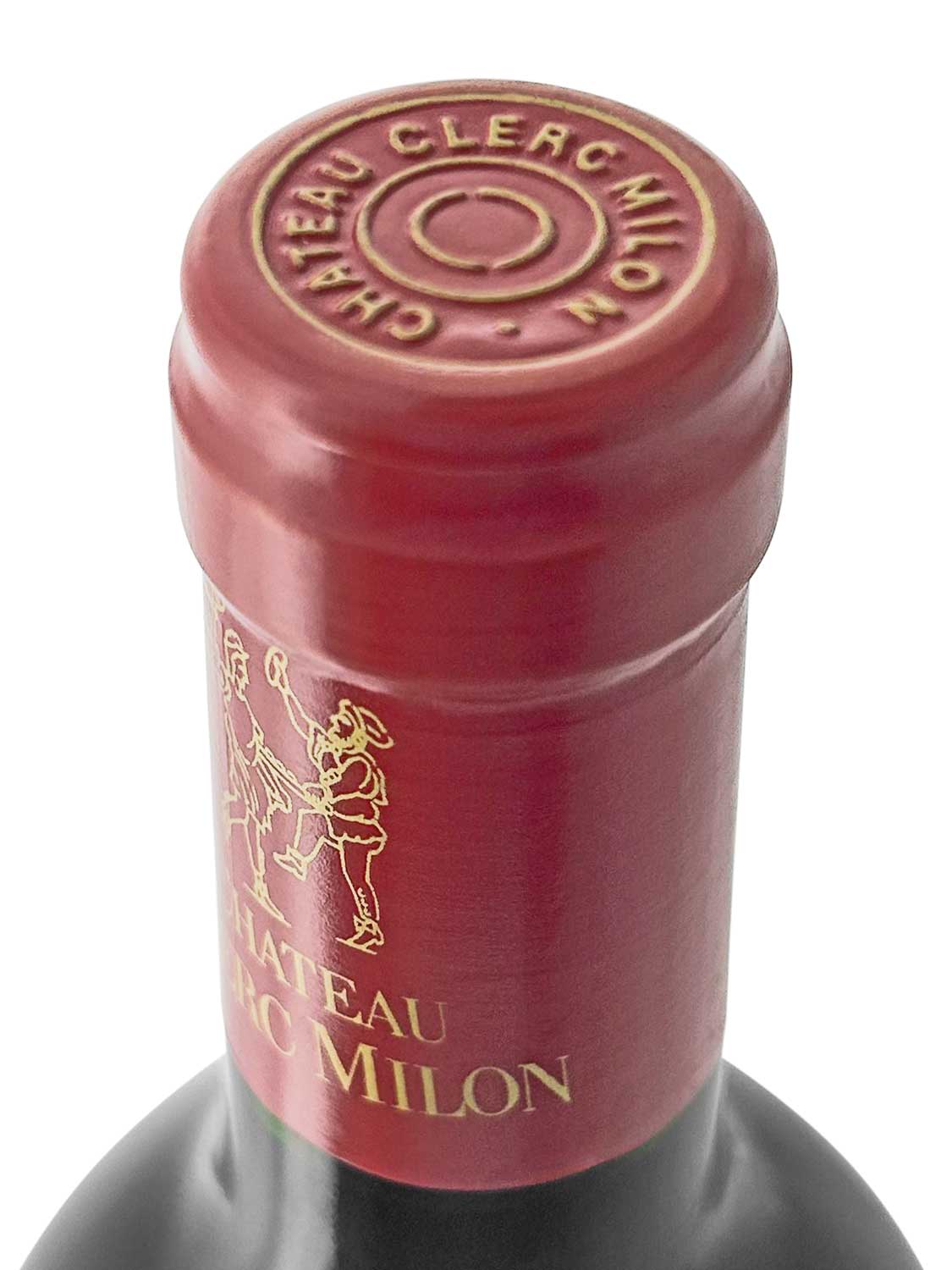 Kapsel einer Weinflasche von Chateau Clerc Milon 1995