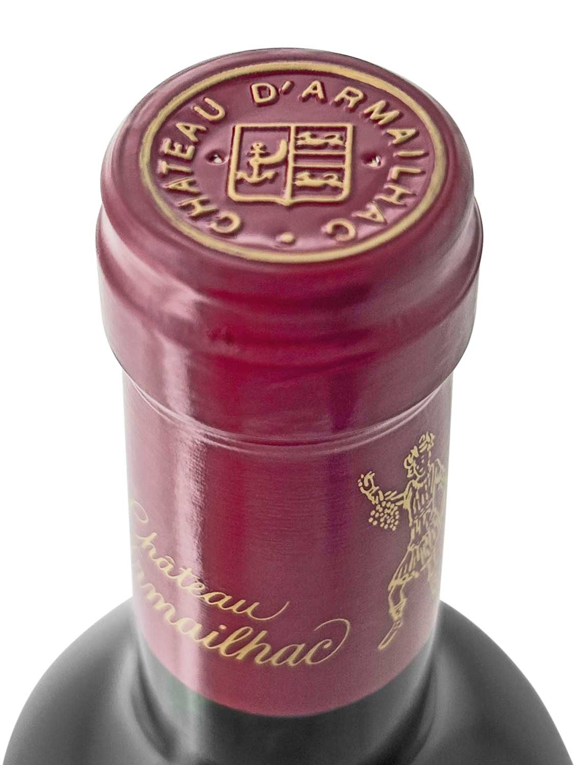 Kapsel einer Weinflasche von Chateau d' Armailhac 2014