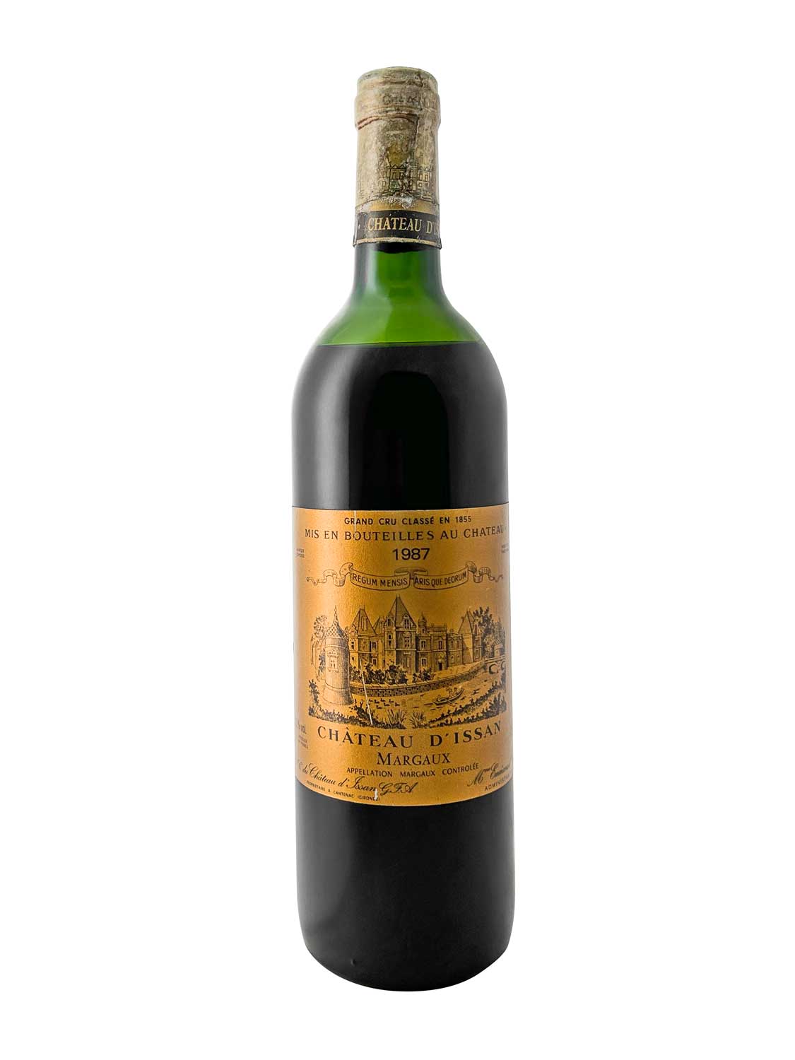 Eine Weinflasche von Chateau d' Issan 1987