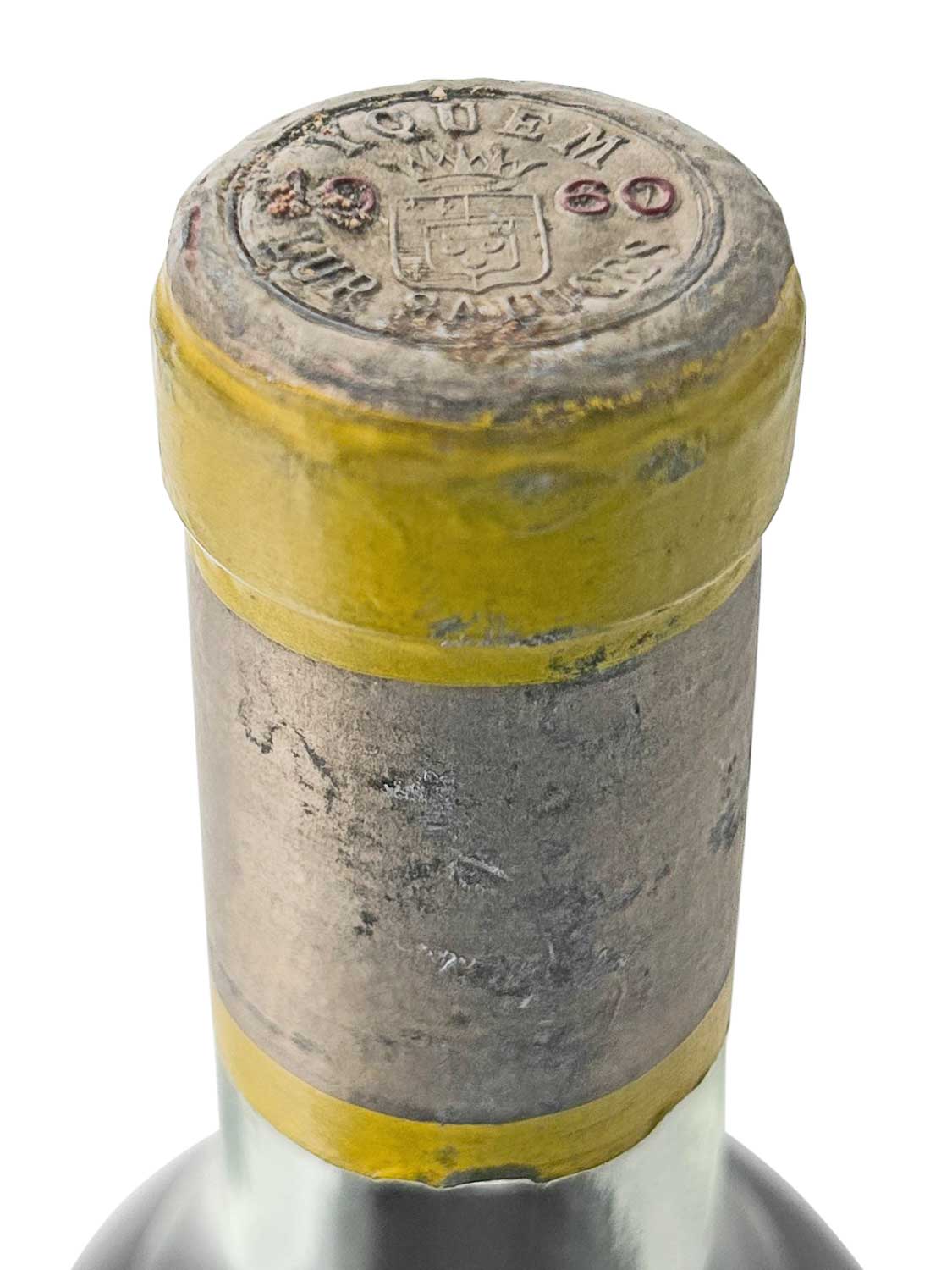 Kapsel einer Weinflasche von Chateau d' Yquem 1960