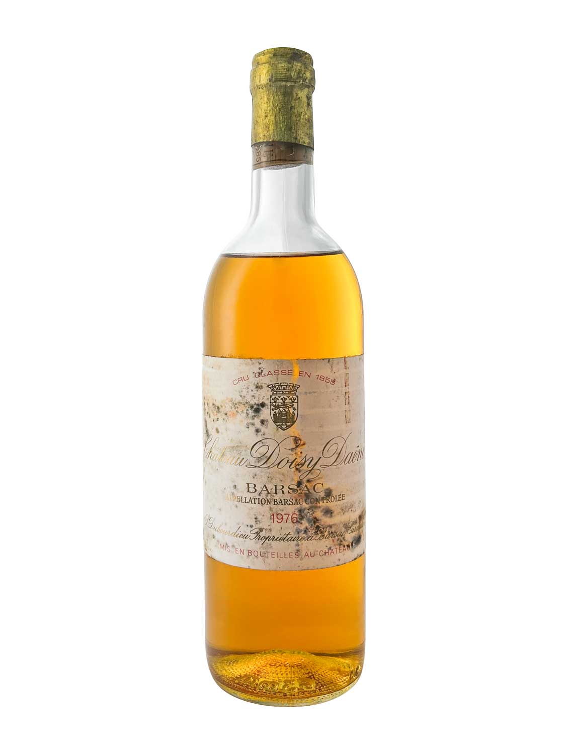 Eine Weinflasche von Chateau Doisy Daene 1976