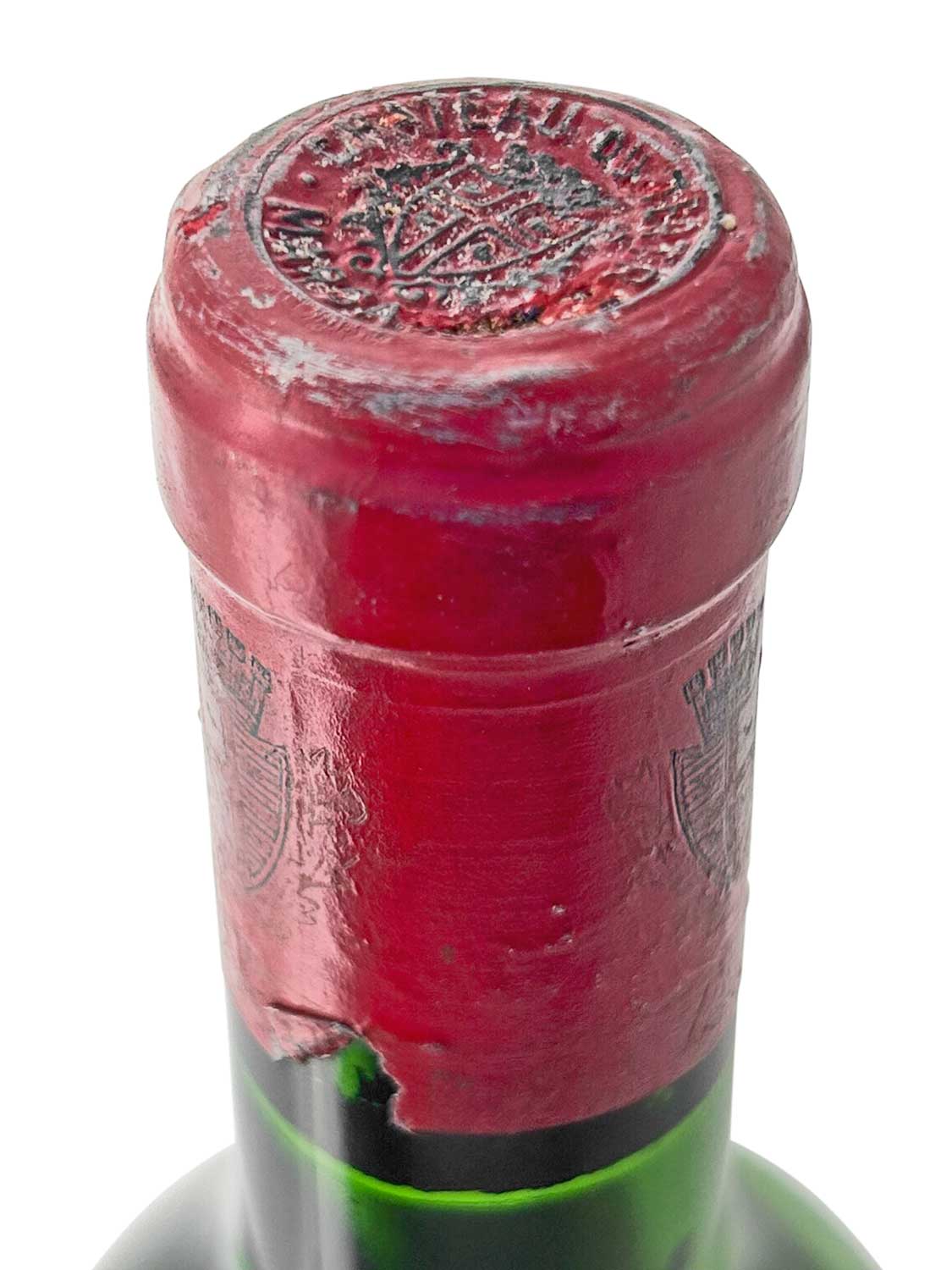 Kapsel einer Weinflasche von Chateau du Tertre 1970