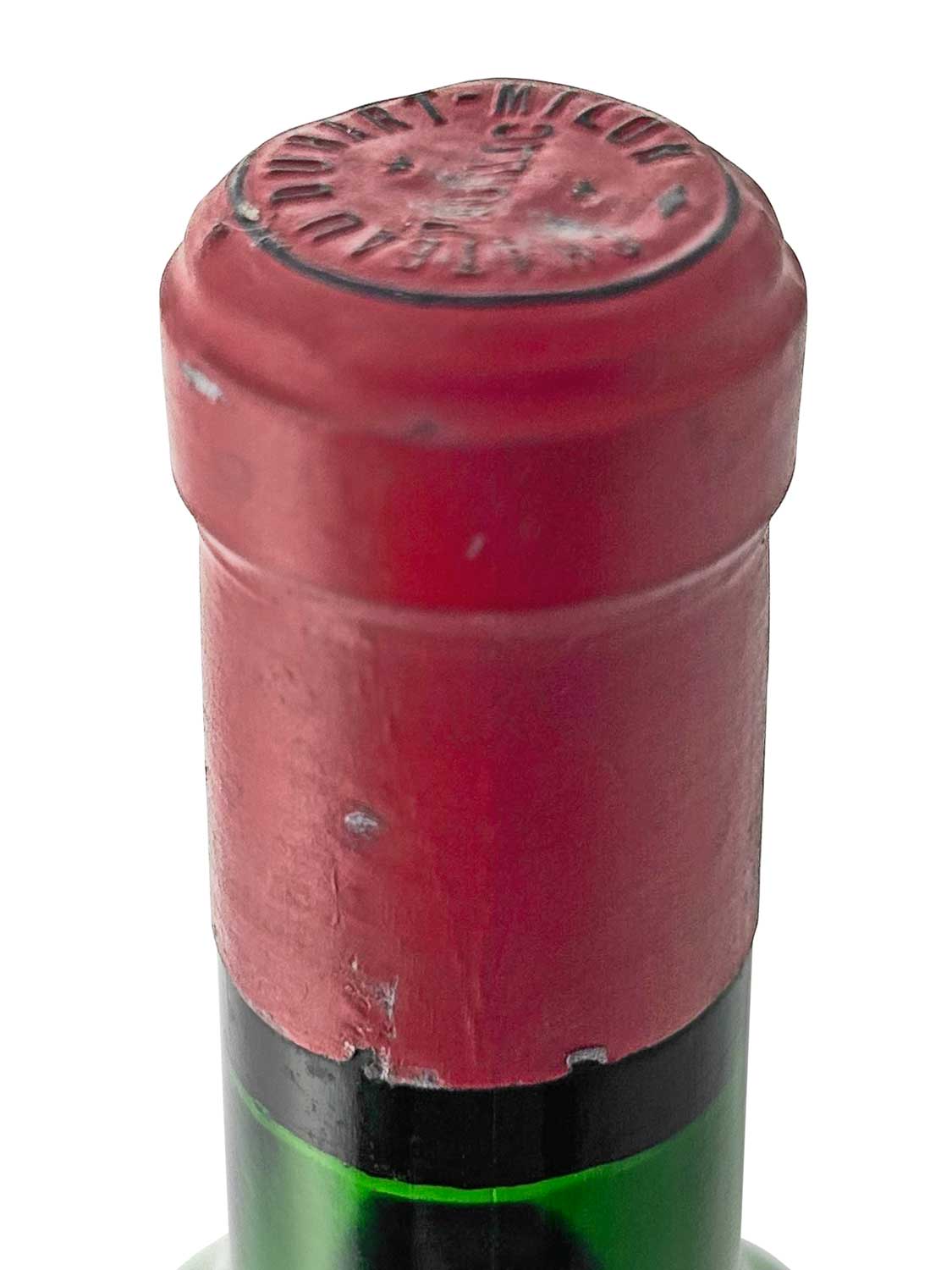 Kapsel einer Weinflasche von Chateau Duhart Milon 1967