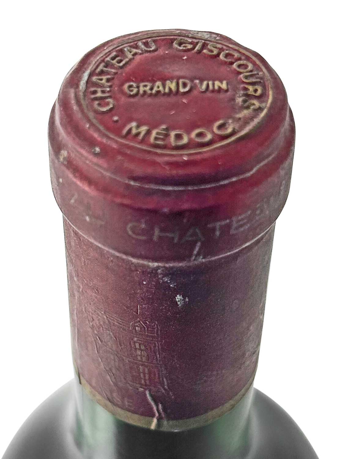 Kapsel einer Weinflasche von Chateau Giscours 1967