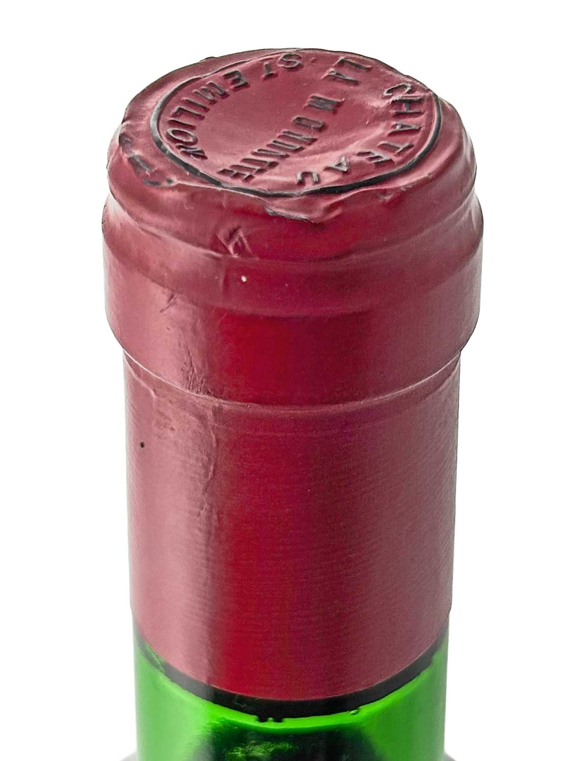 Flasche mit rotem Wachssiegel am Flaschenhals, geprägt mit dem Schriftzug 'LA MONDOTTE' und '1979'