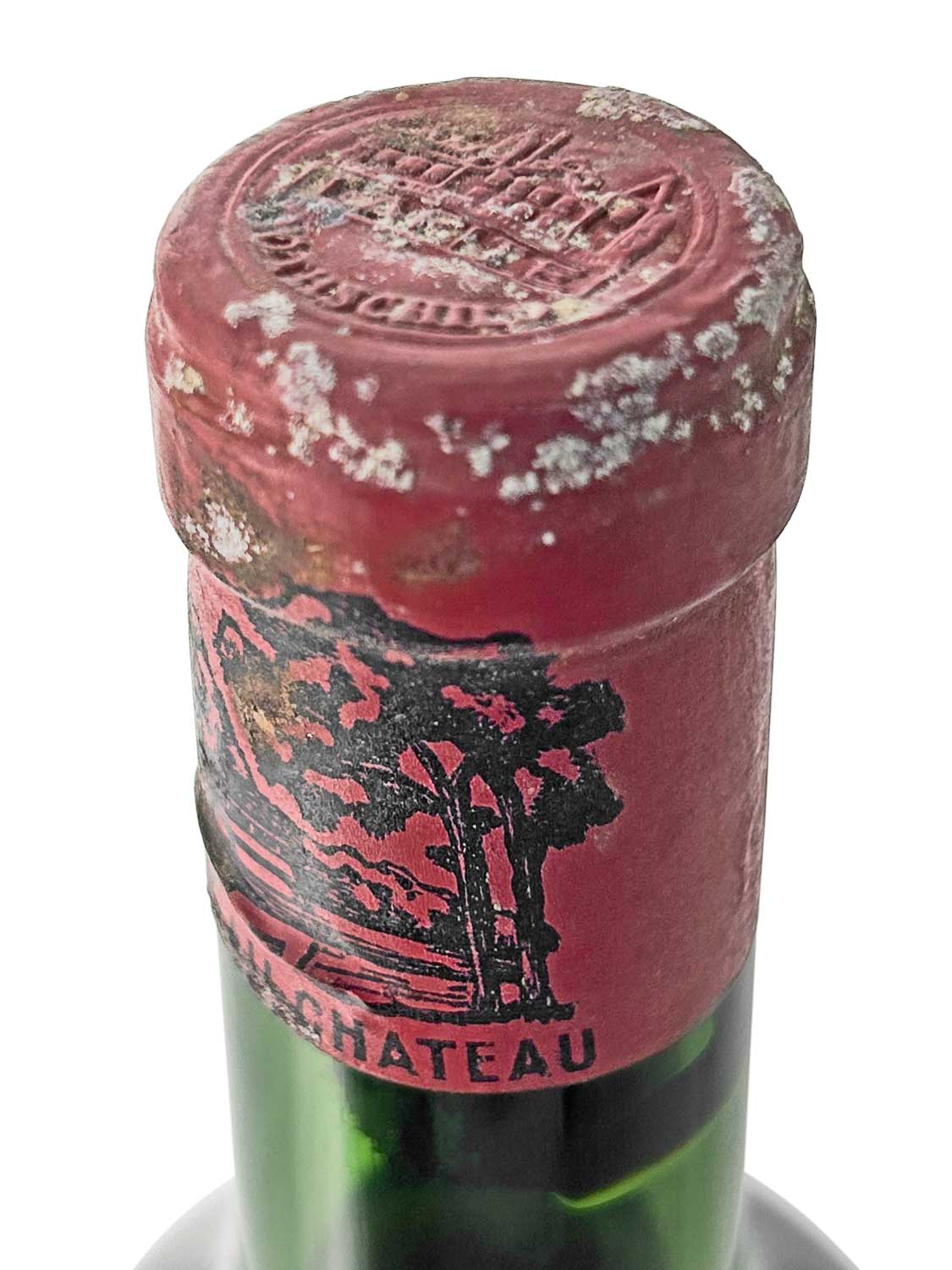 Kapsel einer Weinflasche von Chateau Lafite Rothschild 1965