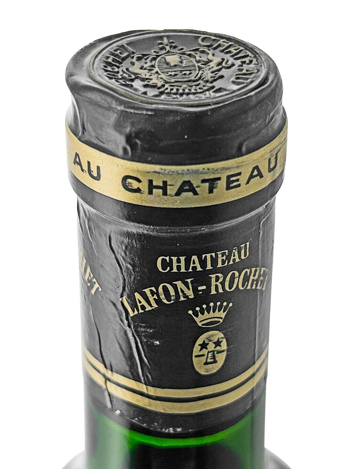 Kapsel einer Weinflasche von Chateau Lafon Rochet 1988