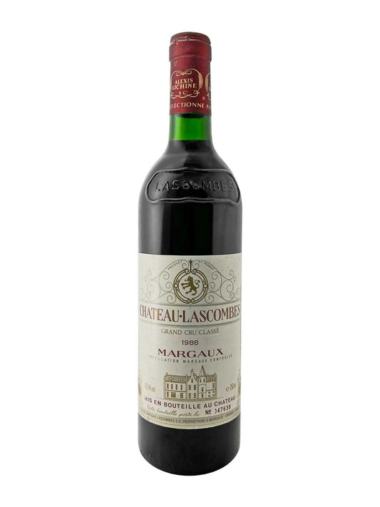 Eine Weinflasche von Chateau Lascombes 1988