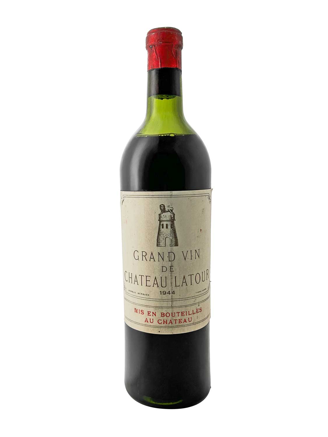 Eine Weinflasche von Chateau Latour 1944