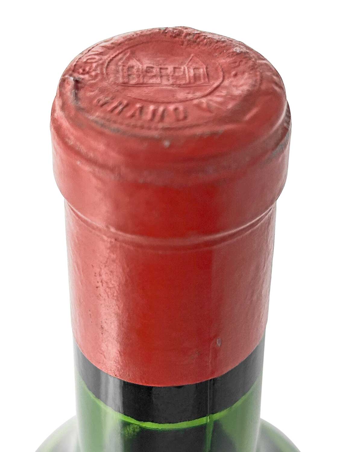 Kapsel einer Weinflasche von Chateau Leoville Poyferre 1964