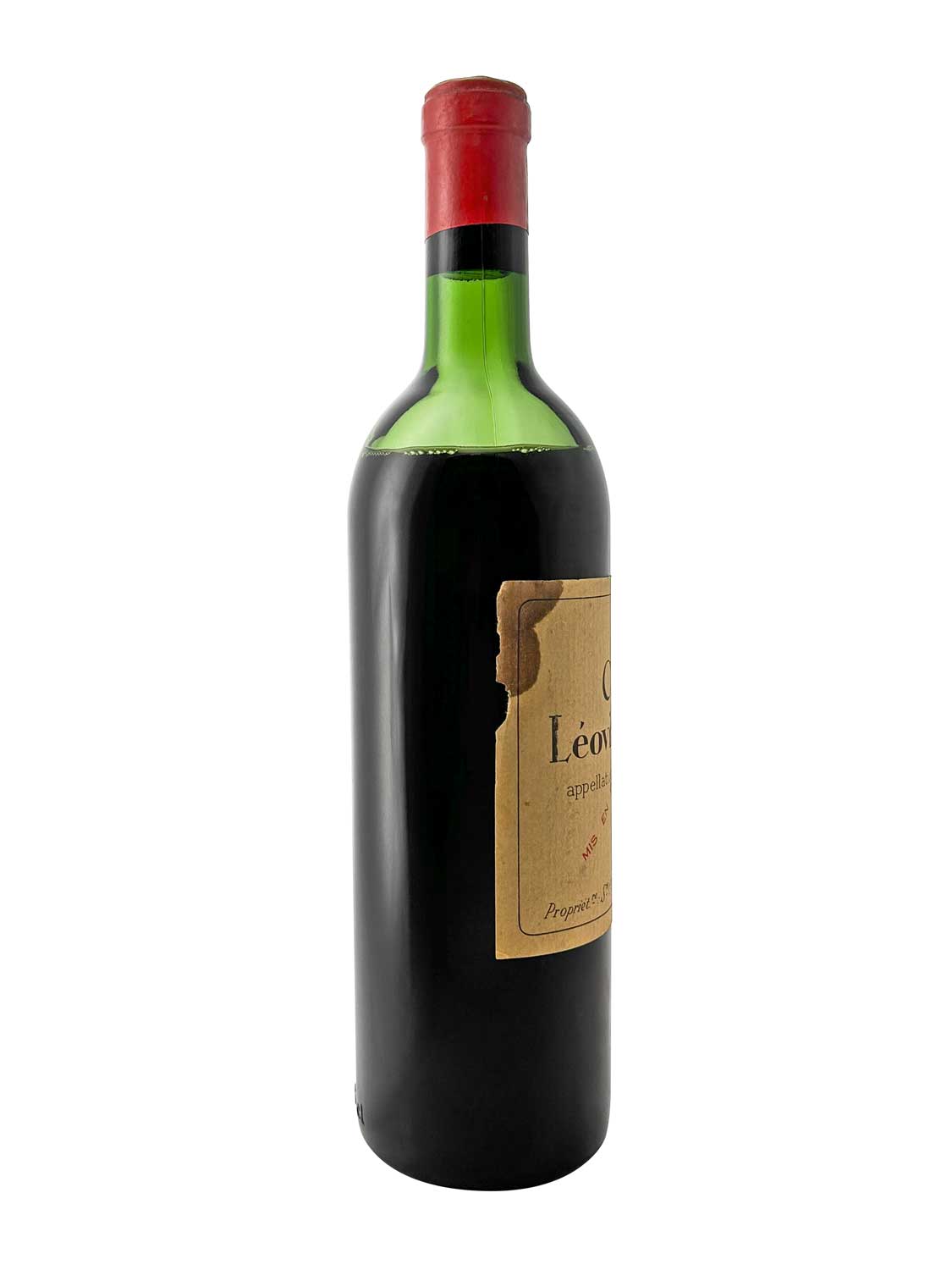 Eine Weinflasche von Chateau Leoville Poyferre 1964