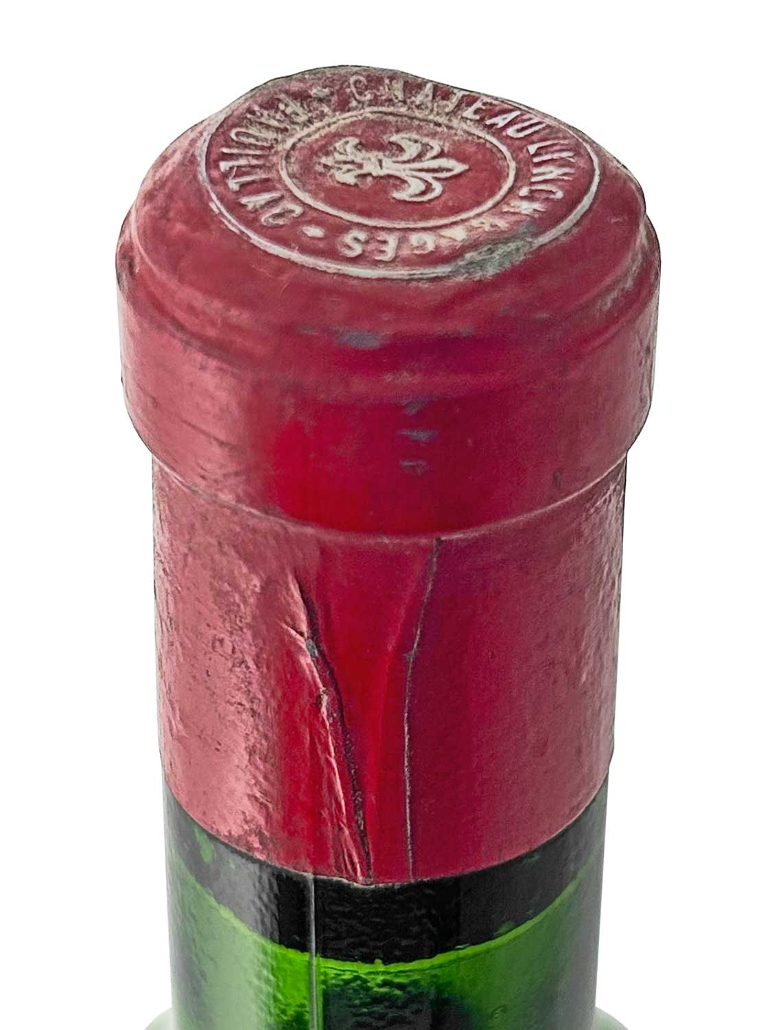 Kapsel einer Weinflasche von Chateau Lynch Bages 1972