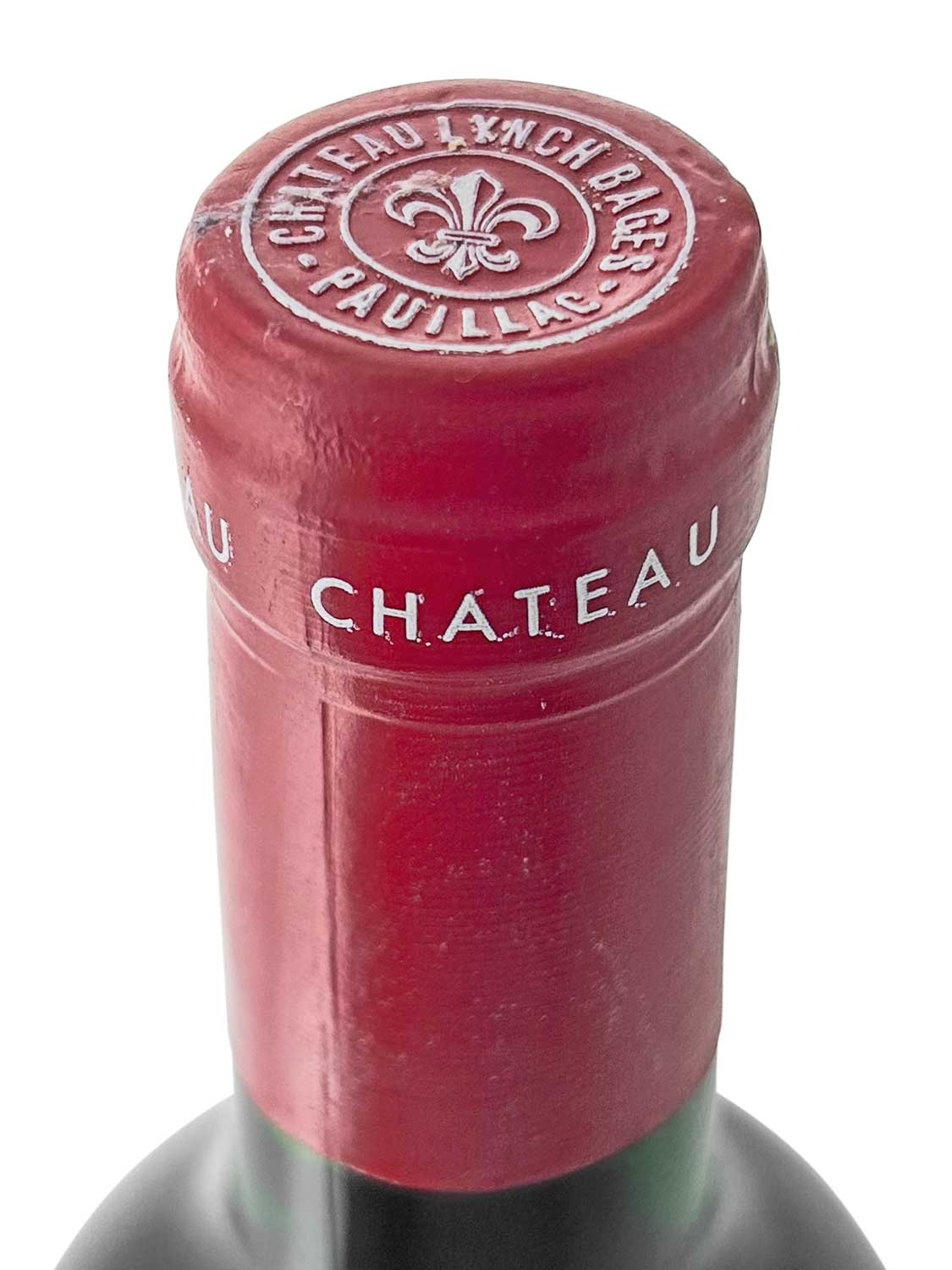 Kapsel einer Weinflasche von Chateau Lynch Bages 1985