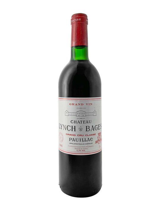 Eine Weinflasche von Chateau Lynch Bages 1985