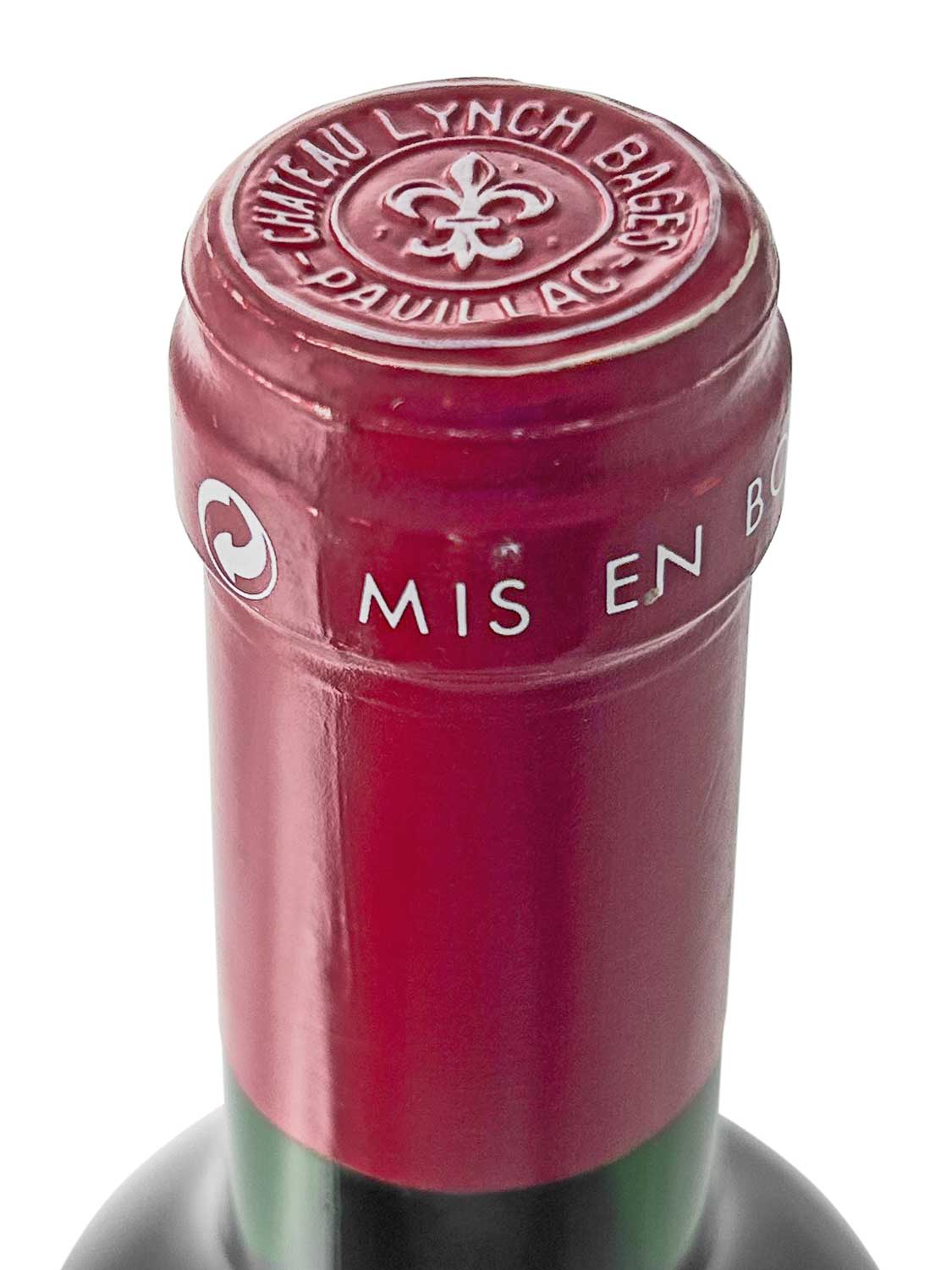 Kapsel einer Weinflasche von Chateau Lynch Bages 1997