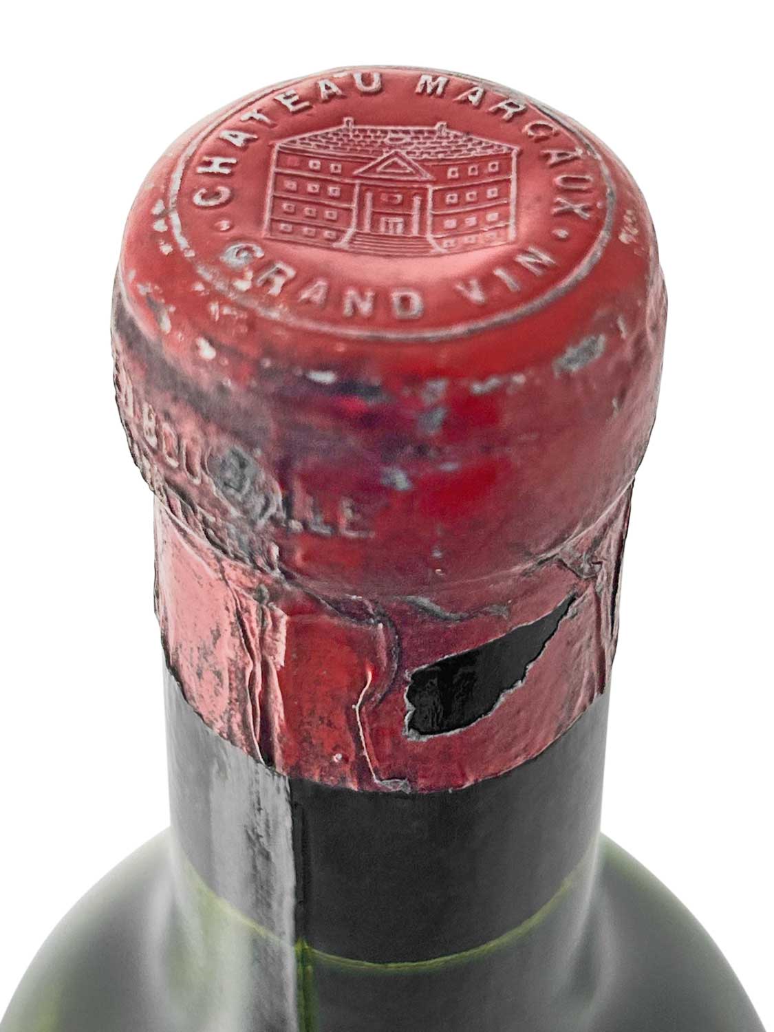 Kapsel einer Weinflasche von Chateau Margaux 1944