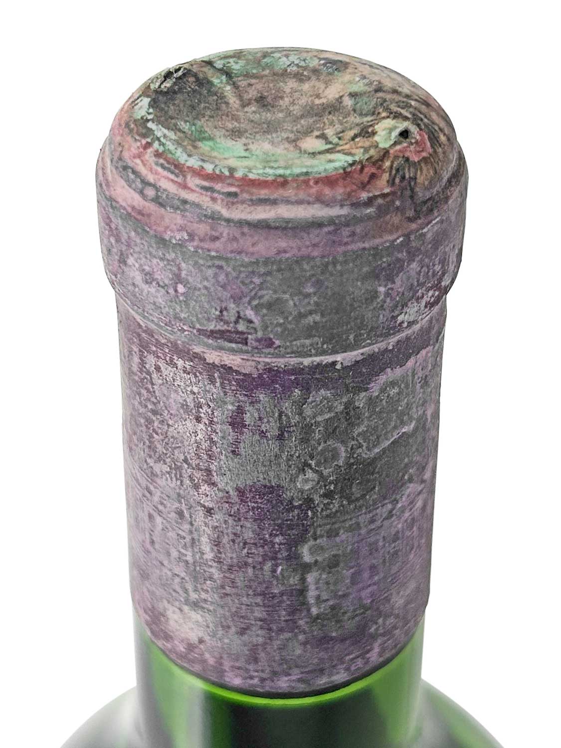 Kapsel einer Weinflasche von Chateau Margaux 1970