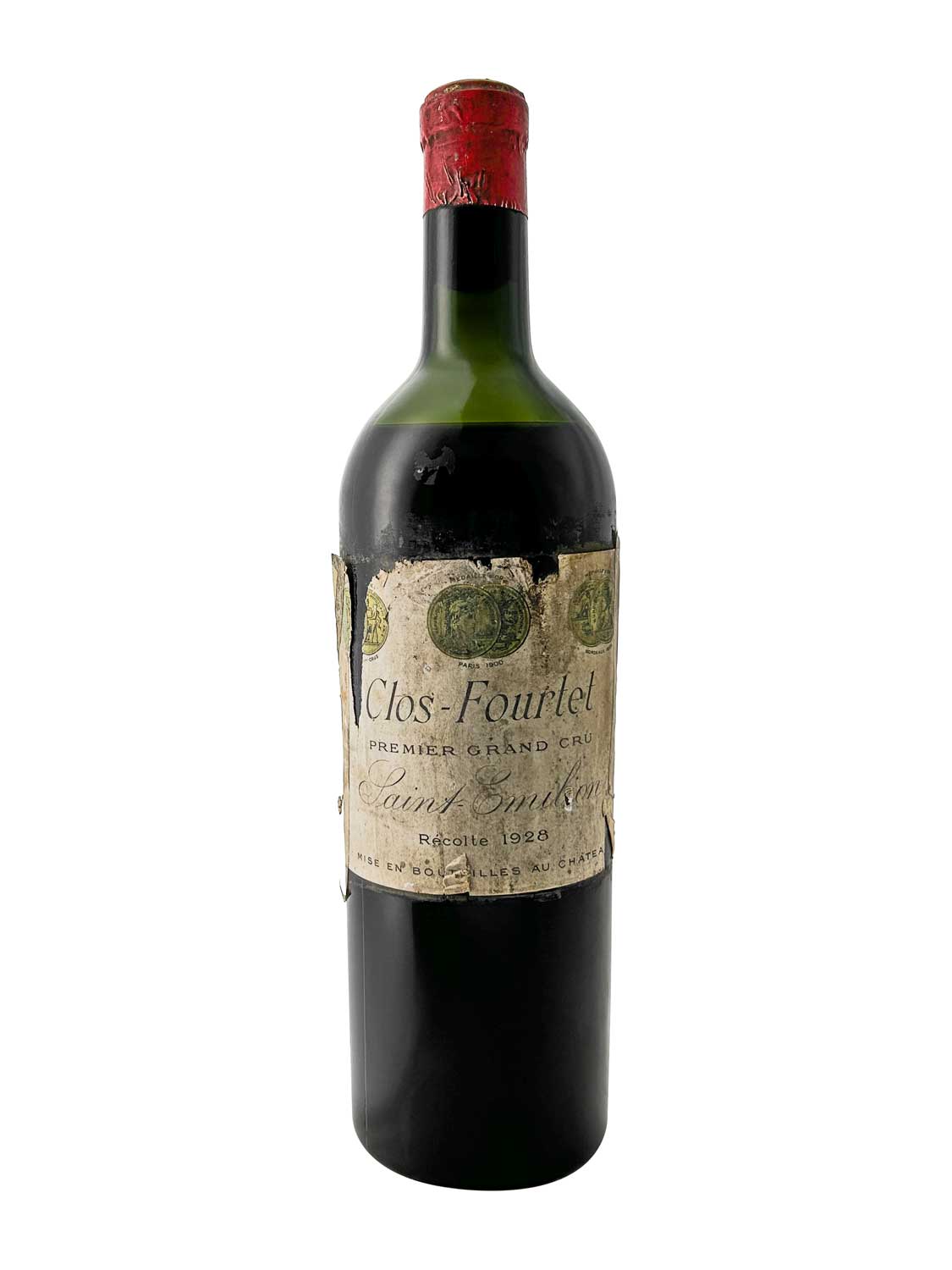 Eine Weinflasche von Clos Fourtet 1928