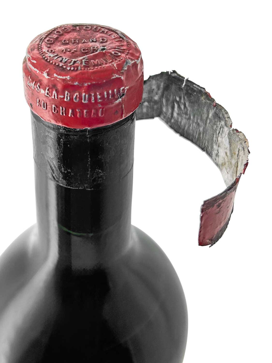 Kapsel einer Weinflasche von Clos Fourtet 1928