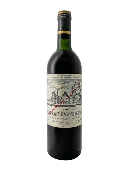 Eine Weinflasche von Chateau Cantemerle 1979