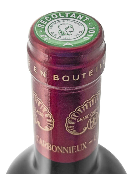 Kapsel einer Weinflasche von Chateau Carbonnieux 2011