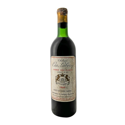 Château Cos Labory 1966, 5ème Grand Cru Classé Saint-Estèphe, Flasche freigestellt mit Etikett