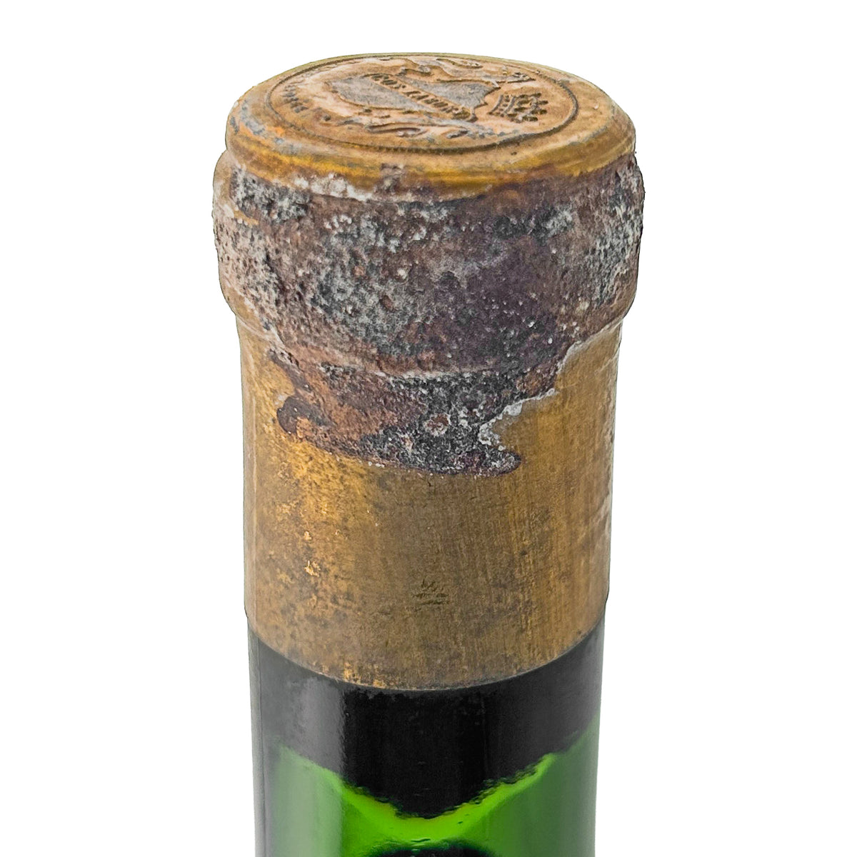 Château Cos Labory 1966 Kapsel-Nahaufnahme mit Wappenprägung und altersbedingter Patina