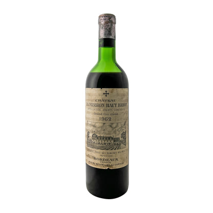 Château La Mission Haut-Brion 1962, Cru Classé de Graves, Flasche frontal mit vollständigem Etikett