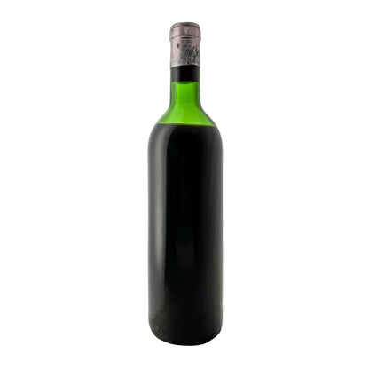 Château La Mission Haut-Brion 1962, Rückseite der Flasche ohne Etikett, Originalglas