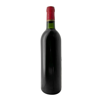 Château Lagrange 1980 Rückseite der Flasche ohne Rücketikett, Füllstand Base Neck gut sichtbar