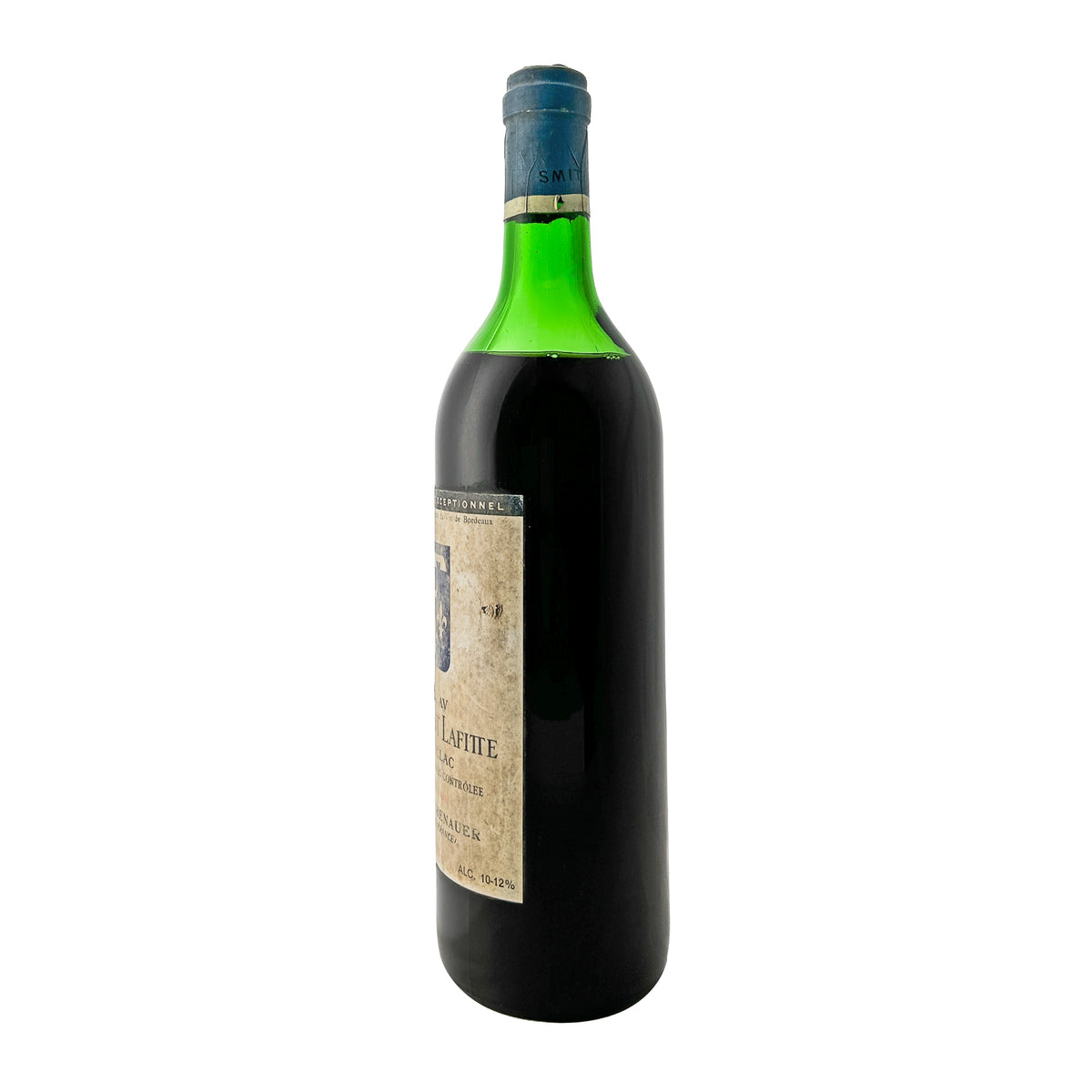 Château Smith Haut Lafitte 1966 im Profil, Etikettenrand und Kapsel mit Château-Prägung